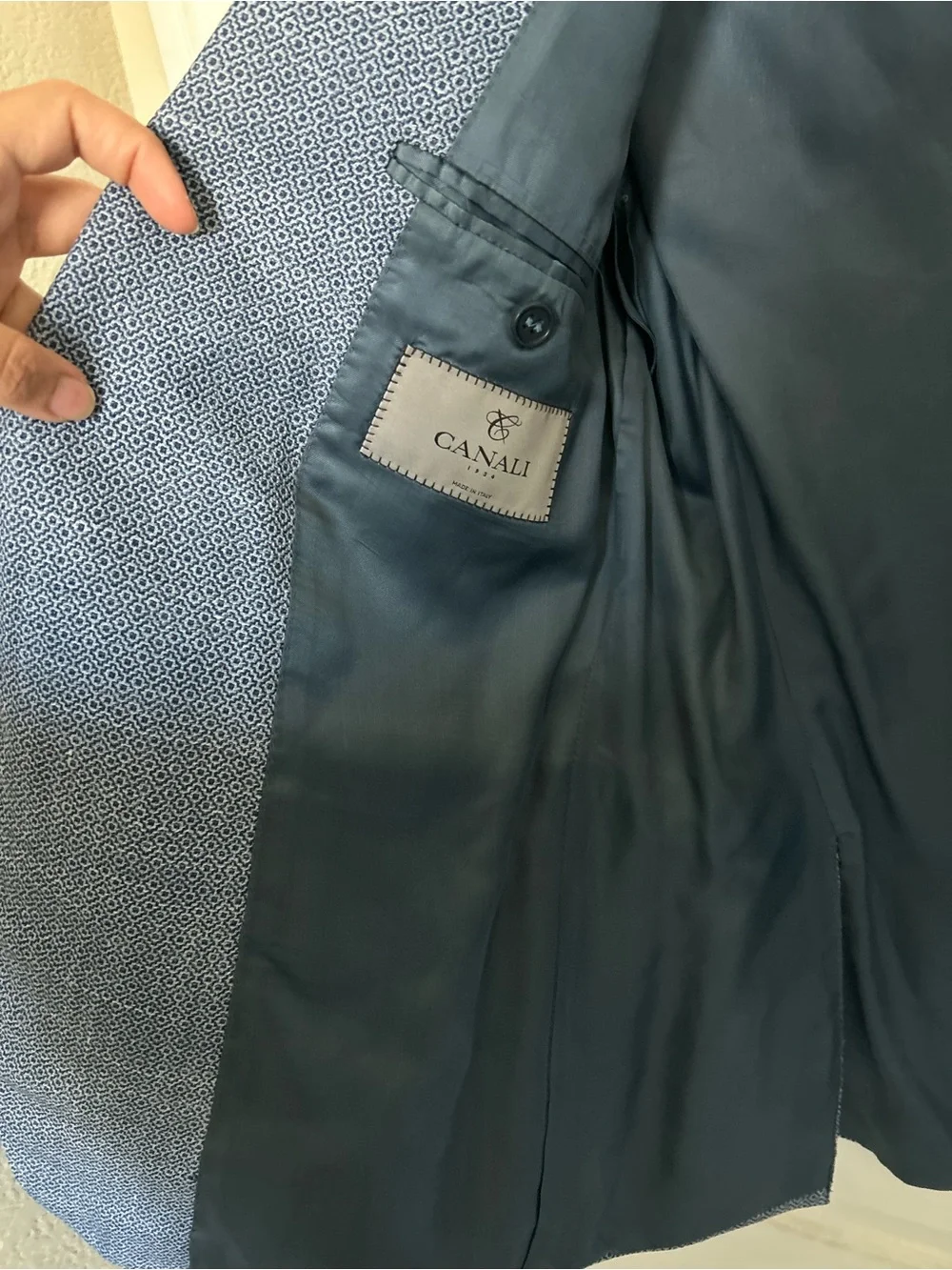 Canali Textured Wool-Blend Sport Coat/ Blazer Made in Italy